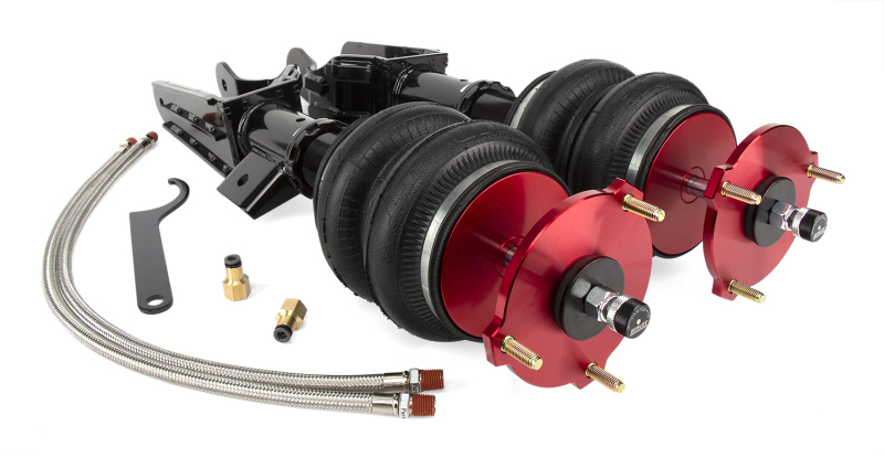 Tesla Model 3 Air Suspension Kit - Front - Air Lift - Double-Bellow Air Springs + Threaded-Body Monotube Shocks - `17-`21